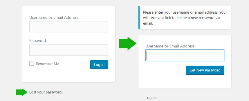 lost your wordpress login details